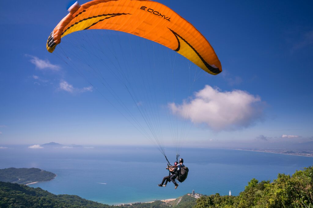 Paragliding at Dello